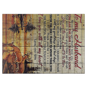 To my Husband_c5b3b37588fed0a5ba2b050ce86210ea_2c1 Cutting Board