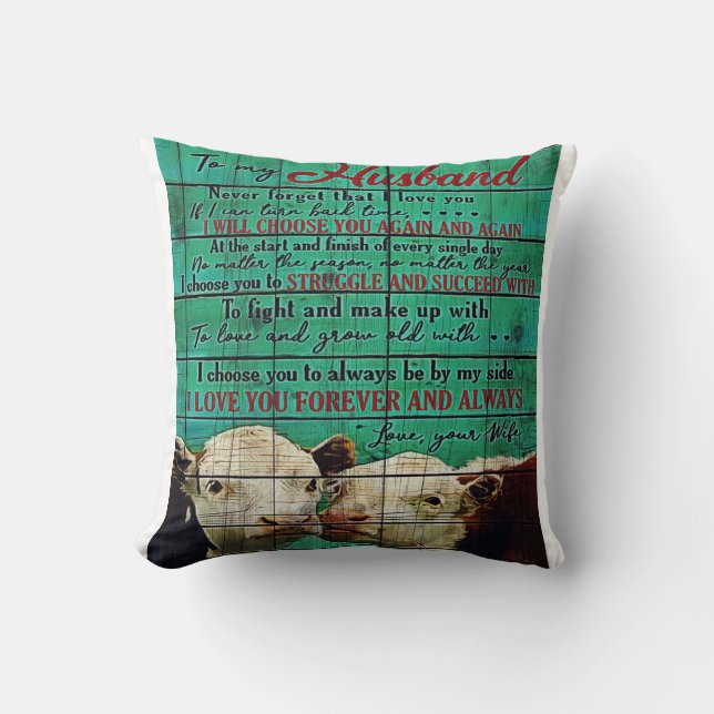 To my Husband | Cute Family Present Cushion (Front)