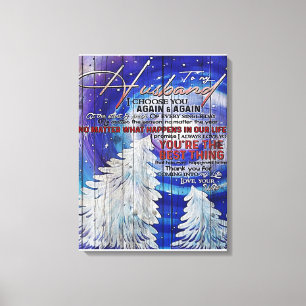 To my Husband Cute Gift For Dad Canvas Print