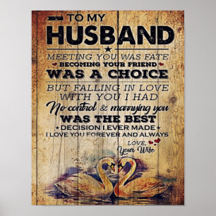 To my Husband Decor   Anniversary Present
