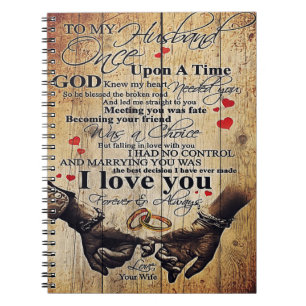 To my Husband Design Gift Family Decor Notebook