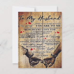 To My Husband Design   Letter To Him   Lovely Gift Invitation