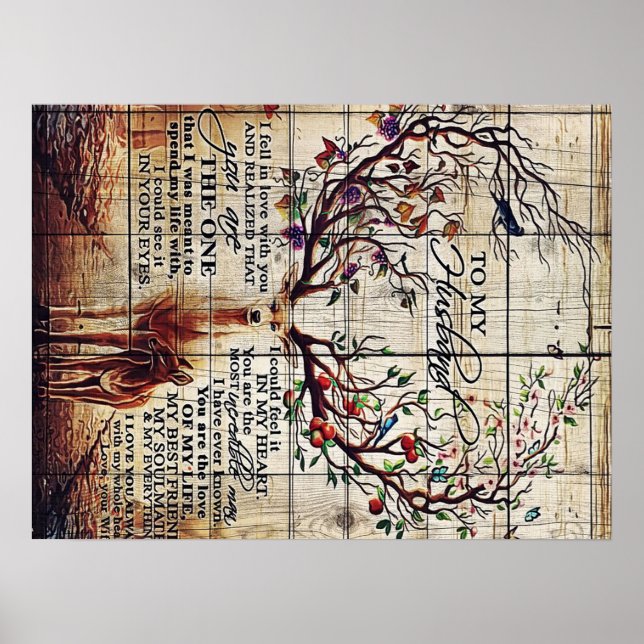 To my husband design | Letter to husband Poster (Front)