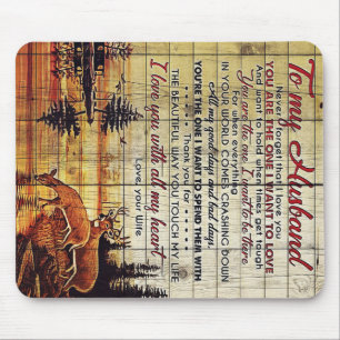 To My Husband Design Love Letter For Husband Mouse Mat