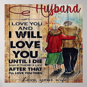 To My Husband Design Love Letter To Him Poster