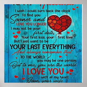 To My Husband Design Love Quotes To Husband Poster