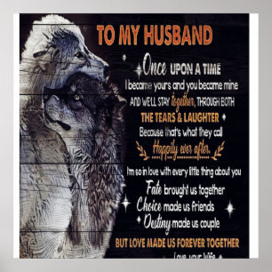To My Husband Design   Love Quotes To Husband Poster