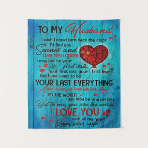 To My Husband Design Love Quotes To Husband Tapestry