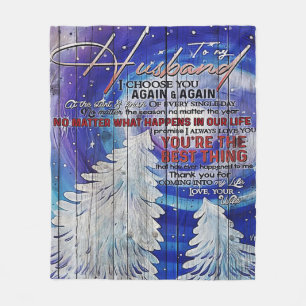 To My Husband Design, New Home Gift Fleece Blanket