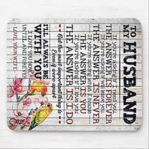 To My Husband Design, New Home Gift Mouse Mat