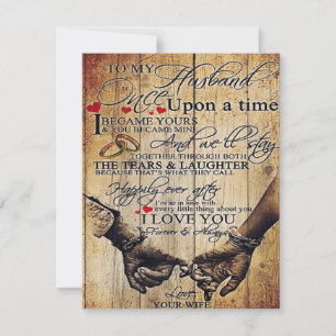 To My Husband Design, To My Husband Gift Invitation