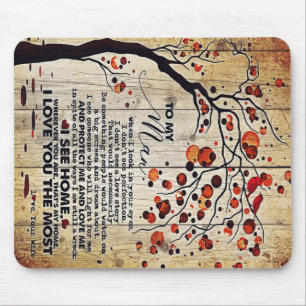 To My Husband Design, To My Husband Gift Mouse Mat