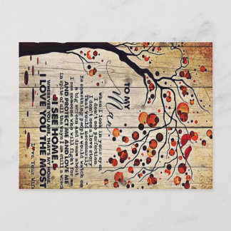 To My Husband Design, To My Husband Gift Postcard