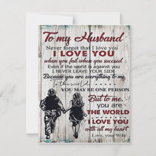 To my Husband   Family Decoration   To My Family Invitation