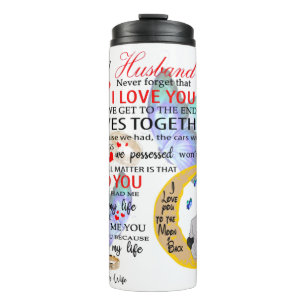 TO MY HUSBAND, Gift For Husband, Anniversary Gift Thermal Tumbler