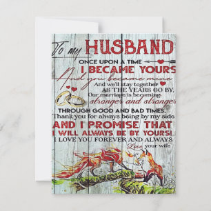 To My Husband Gift   Letter For Him   Invitation