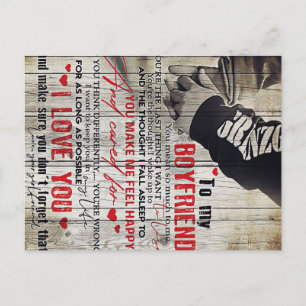 To my Husband Gift   Lovely Husband Letter Announcement Postcard