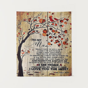 To My Husband Gift   Lovely Husband Letter   Tapestry