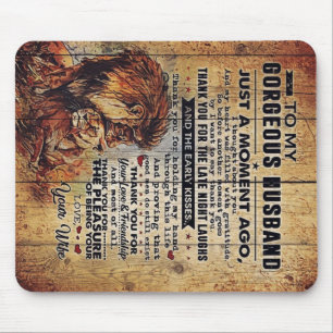 To My Husband Gift Lovely Letter for Husband Mouse Mat