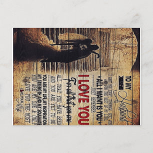 To My Husband Gift, New House Decor Announcement Postcard