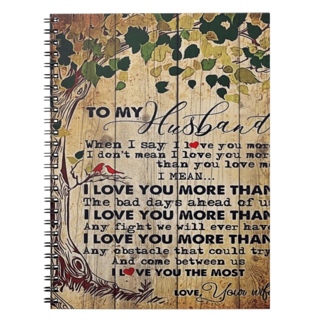 To My Husband Gift, New House Decor Notebook (Front)