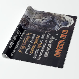 To My Husband Gift, Personalized Present Wrapping Paper