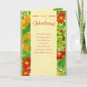 To My Husband Holiday Card