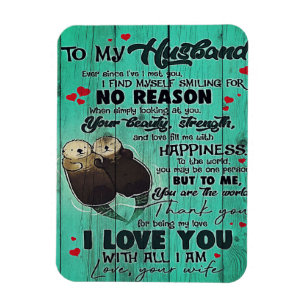To My Husband Home Decor Gift For Man Magnet