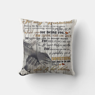 To my Husband House Decoration Gift Cushion