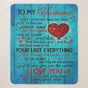 To my Husband House Decoration Gift Sherpa Blanket