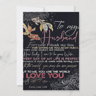 To My Husband Letter   Best Father's Day Present   Holiday Card