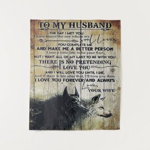 To My Husband Letter   Best Father's Day Present   Tapestry
