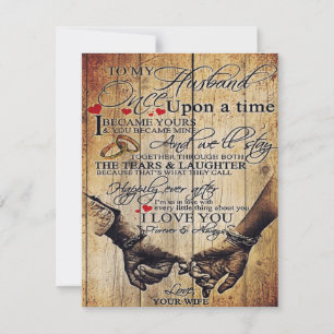 To My Husband Letter   Cute Present   Dad's Gift   Invitation