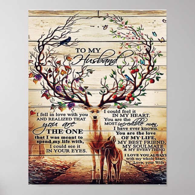 To My Husband Letter Decor | Gift For Husband (Front)