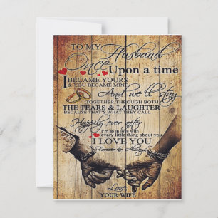 To my Husband Letter For Husband Family Decor Invitation