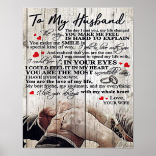 To My Husband Letter   New Home Decor