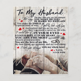 To My Husband Letter   New Home Decor Flyer