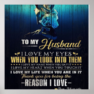 To My Husband   Love Quotes To Father   Poster