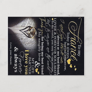 To My Husband   Love Quotes To Husband  Announcement Postcard