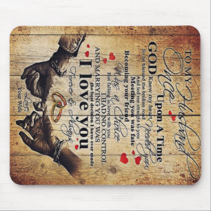 To my Husband Lovely Husband Gift Mouse Mat