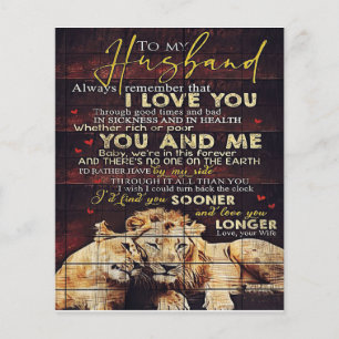 To My Husband   My Husband Gift   Letter For Him   Flyer