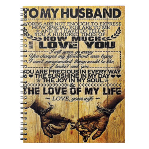 To My Husband My Husband Gift Letter For Him Notebook