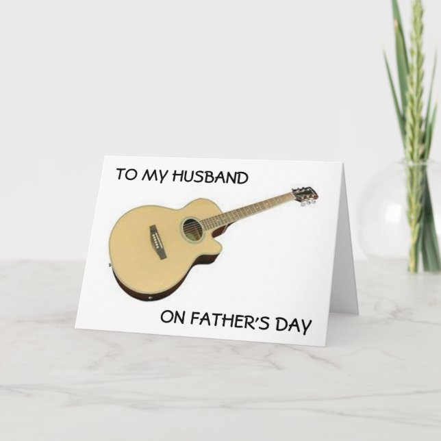 TO MY HUSBAND ON FATHER'S DAY-MAKE FAMILY SPECIAL CARD (Front)
