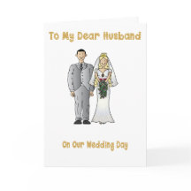To my husband on our wedding day