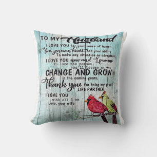 To my Husband Perfect Gift For Husband Cushion