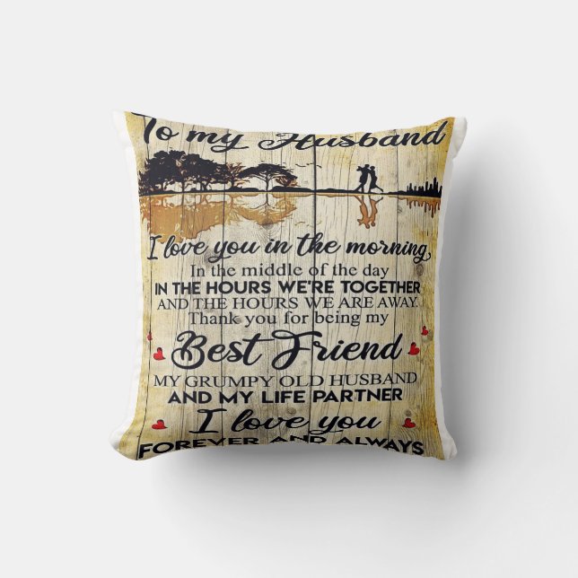To my Husband | Perfect Gift For Husband Cushion (Front)