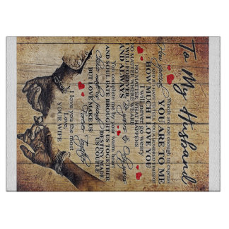 To my Husband | Perfect Gift For Husband Cutting Board