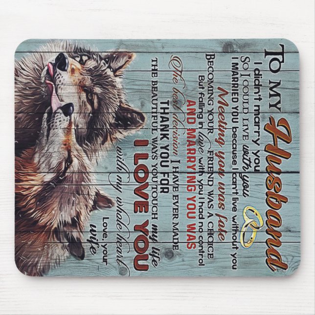 To my Husband | Perfect Gift For Husband Mouse Mat (Front)