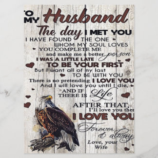 To My Husband Present | Cool New Home Gift | Menu
