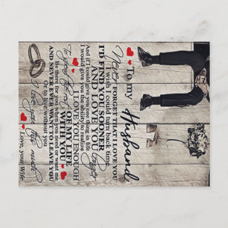 To My Husband Present | New Home Gift | Announcement Postcard